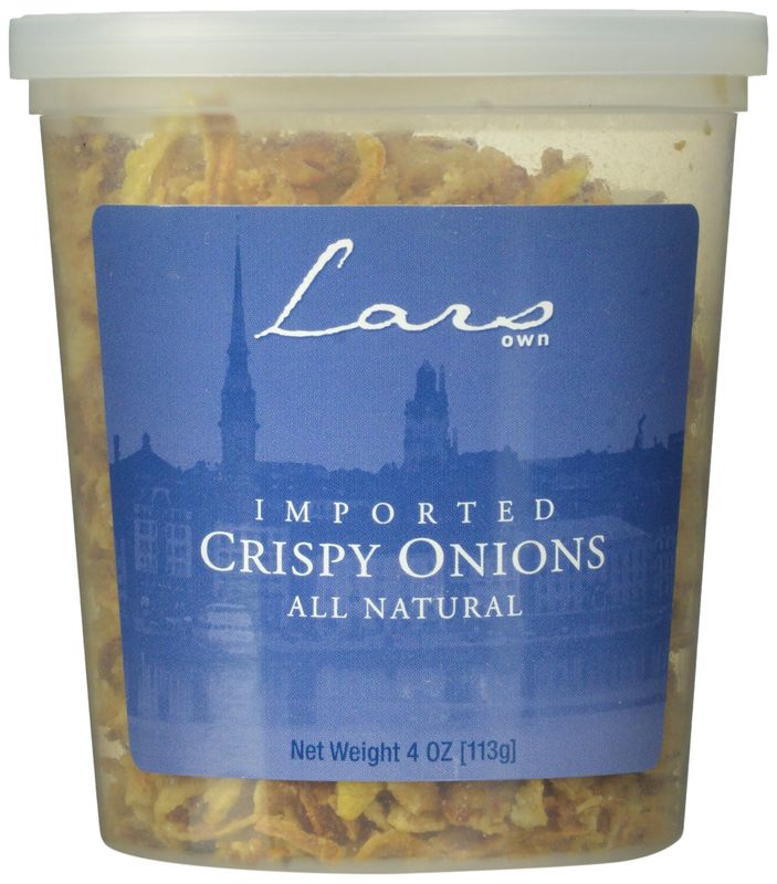 Lars&#39; Own Crispy Onions, 4-Ounce Containers (Pack of 12)