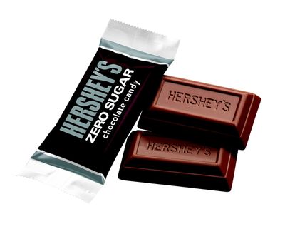 HERSHEY'S Zero Sugar Chocolate Candy Bags, 3 oz (12 Count)