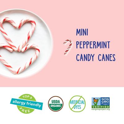 YumEarth Organic Holiday Mini Candy Canes, 30 Count