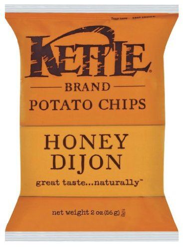 Kettle Brand Potato Chips, Honey Dijon Chips, Dijon Mustard + Honey. 5 Ounce