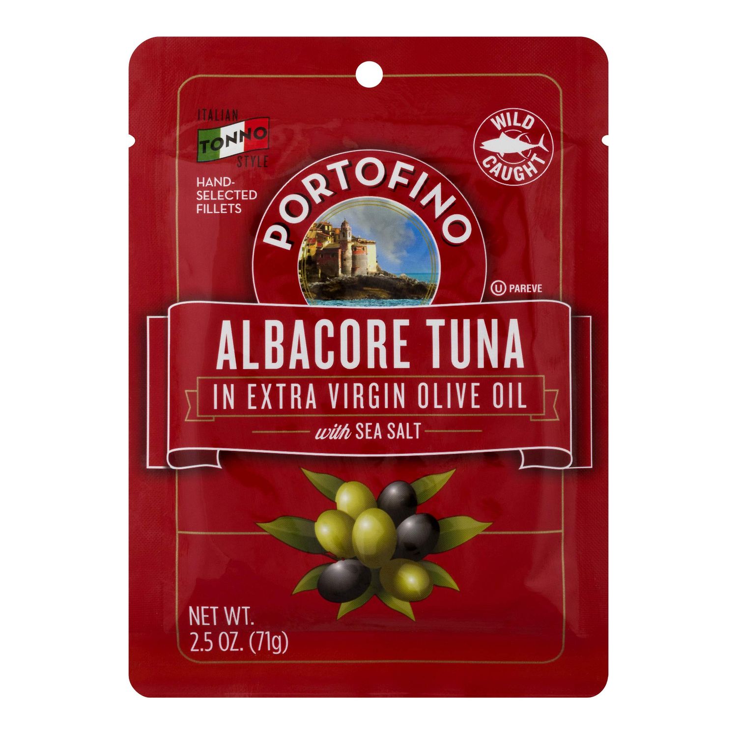 Portofino Albacore Tuna In Extra Virgin Olive Oil Pouch, 2.5 Ounce