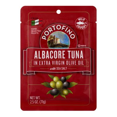 Portofino Albacore Tuna In Extra Virgin Olive Oil Pouch, 2.5 Ounce