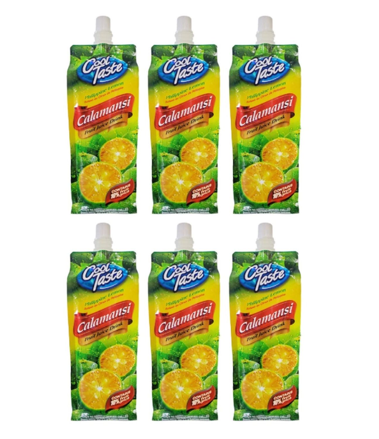 Cool Taste Calamansi - Philippine Lemon Fruit Juice Drink, (6 Pack, Total of 101.46oz)