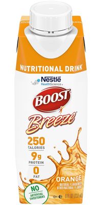 Boost Breeze Nutritional Drink Orange 8 Fl Oz (Pack of 6)