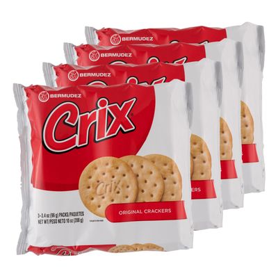 Crix Original Crackers 4 x 3 Packs - 12 Individually Wrapped Rolls