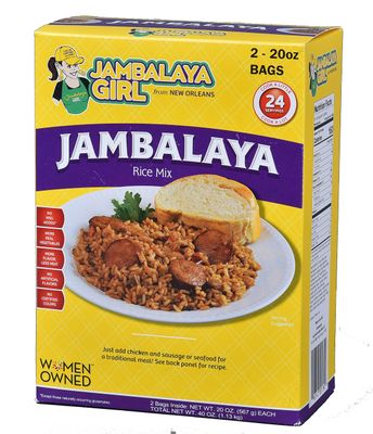 Jambalaya Girl - Jambalaya Rice Mix, Party Size (20 oz Bags - 2 in One Pack) | Easy Dinner Mix from New Orleans | Fully Blended | More Real Vegetables | More Flavor, Less Heat