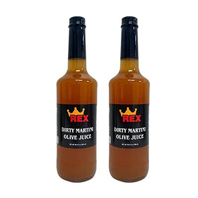 REX Martini Olive Juice, 25.4 oz (Pack of 2) (Dirty)