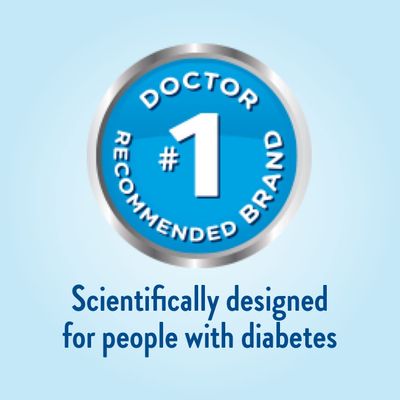 Glucerna Hunger Smart Powder, Diabetic Drink to Support Blood Sugar Management, 22g Protein, 130 Calories, Classic Vanilla, 22.3-oz Tub, 2 Count