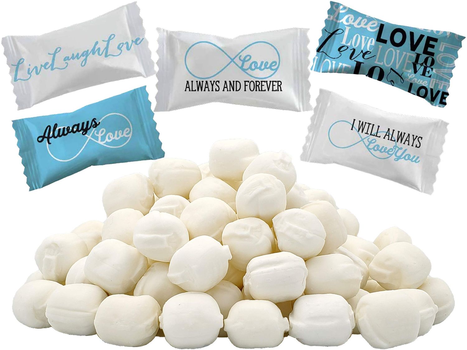 Fruidles Always &amp; Forever Buttermints, Mint Candies, After Dinner Mints, Fat-Free, Kosher Certified, Individually Wrapped (110 Pieces)