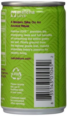 Matcha Love Green Tea Sweetened Energy Shots, 5.2 Ounce (Pack of 20)