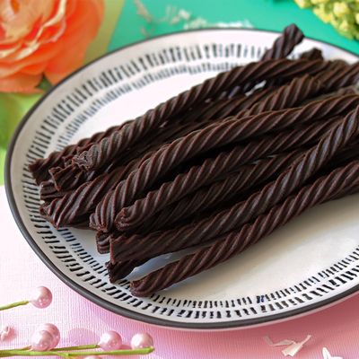 Red Vines Twists, Black Licorice Flavor, 3.5LB Bulk Tub, Old Fashioned Soft &amp; Chewy Candy