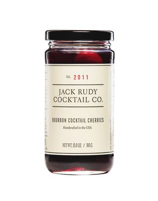 Jack Rudy Cocktail Co, Cherries Bourbon Barrel Aged, 13.5 Fl Oz | Handcrafted | Tart Oregon Cherries | Essential Cocktail Ingredient | Old Fashioned, Manhattan, Whiskey | Gourmet