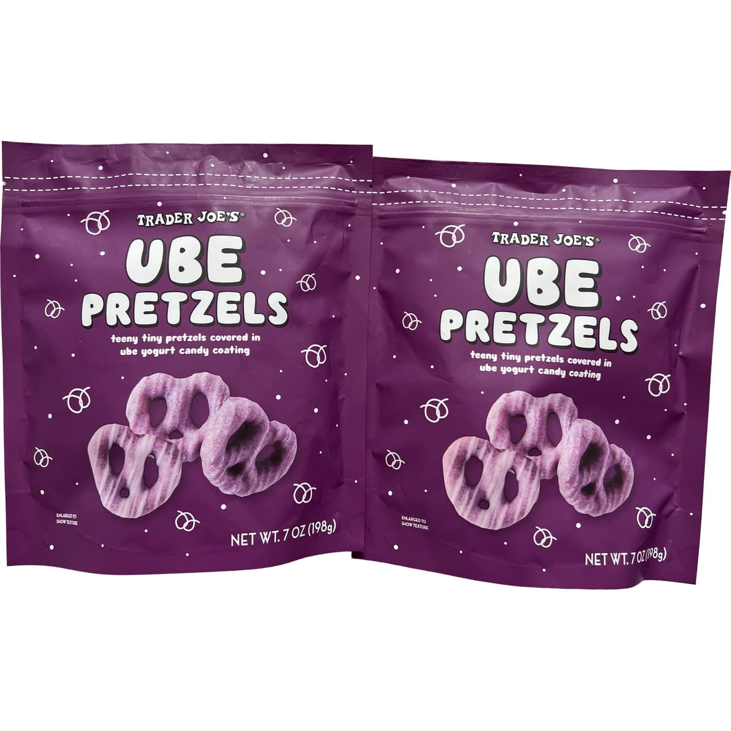 Trader Joe&#39;s Ube Pretzels (Pack of 2), 7 Ounce (Pack of 2)