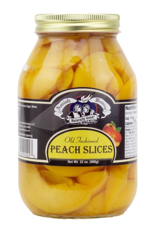 Amish Wedding Peach Slices 32 Ounces