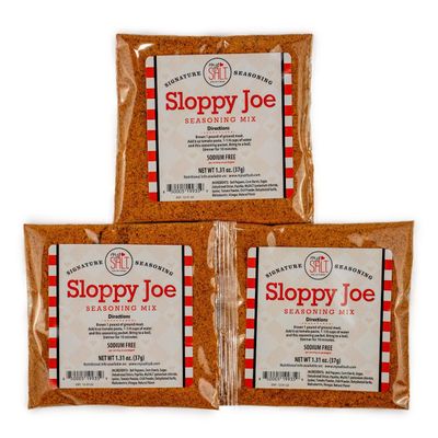 MySALT Sloppy Joe Seasoning Mix, Sodium Free (3 Pack)