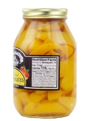 Amish Wedding Peach Slices 32 Ounces