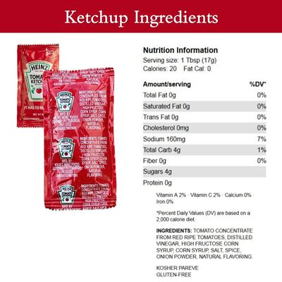 100 Count - 50 Ketchup Packets 9g &amp; 50 Mustard 7g Condement Packets - Bundle with CMC Products Bag Clip - Packaged by CMC Products