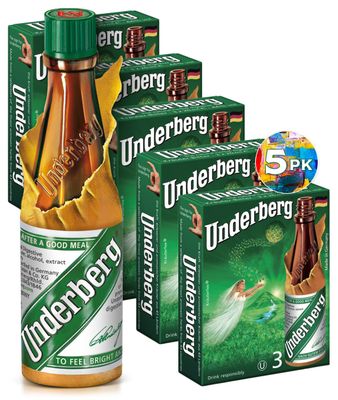 Underberg Natural Herb Bitters, 2-Ounce (Pack of 5)