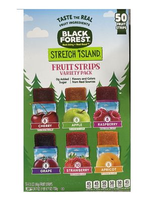Stretch Island Fruit Leather Snacks Variety Pack, Cherry, Apple, Strawberry, Apricot, Grape, Raspberry, 0.5 Ounce No Added Sugar (Pack of 50) 24.7 Ounce