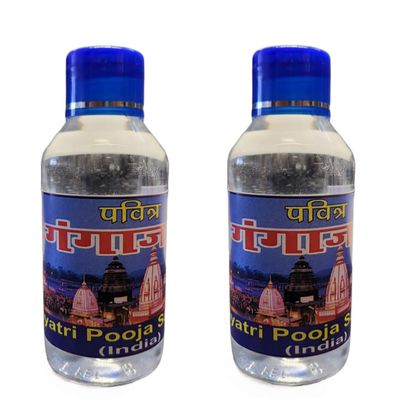 Gangajal Pure Ganga Jal Water Sacred Holy Water from Gangotri Valley - Government Approved for Puja Rituals, The Purest Ganga Ji Water for Worship (100 ML) - Pack of 1