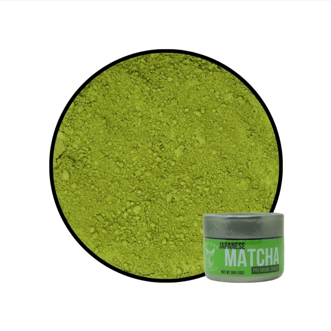 Revival Tea Company Japanese Matcha Powder - Green Tea Blend for Ceremonial Matcha Teas and Lattes - 1 Ounce