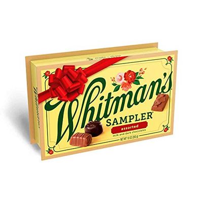 Whitman&#39;s Assorted Chocolates Holiday Sampler, 10 Ounce (22 Pieces)