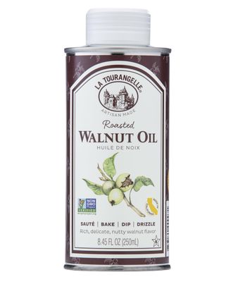 La Tourangelle, Roasted Walnut Oil, Plant-Based Source of Omega-3 Fatty Acid, Cooking, Baking, &amp; Beauty, 8.45 fl oz