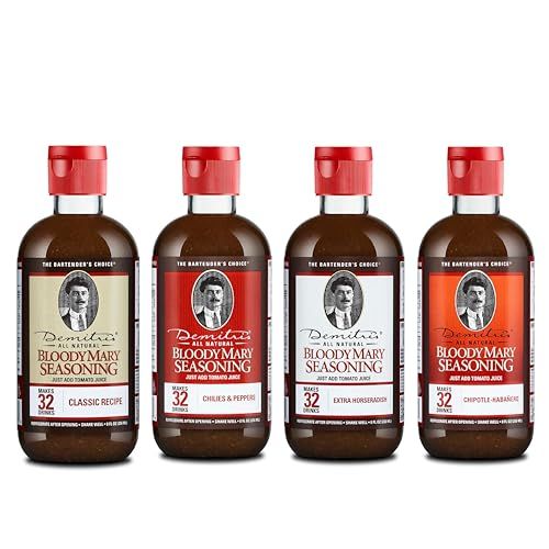 Demitri&#39;s Bloody Mary Mixes 8 oz Variety Pack - Set of 4