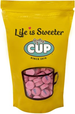 By The Cup Pink Wintergreen Canada Mints, 1.5 lb Bulk Bag
