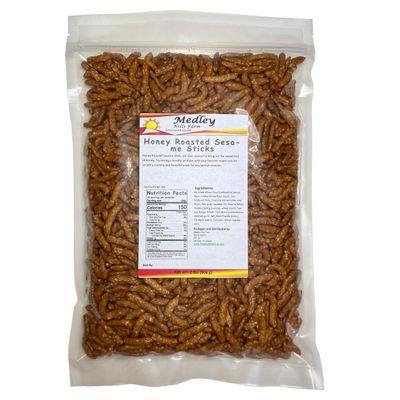 Honey Roasted Sesame Sticks Sesame Sticks 2 Lbs Bulk Delicious &amp; Fresh Snack Made in the USA