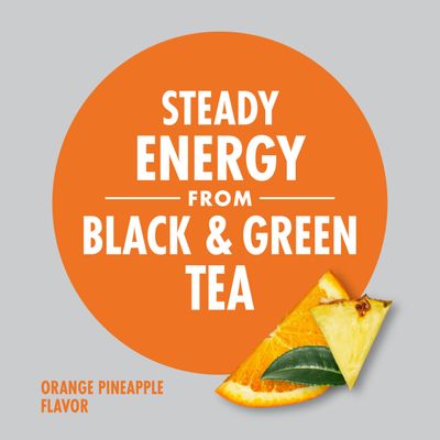 V8 +Energy Orange Pineapple Juice Energy Drink, 8 fl oz Can (12 Pack)