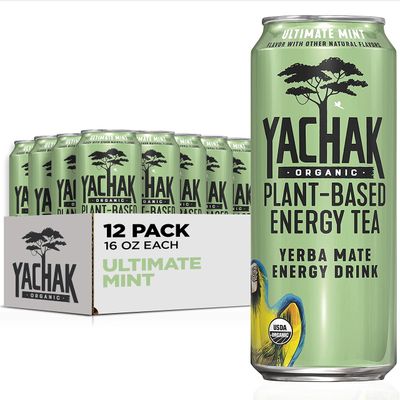 Yachak Yerba Mate Drink, Ultimate Mint, Packaging May Vary, 16 Fl Oz, Pack of 12