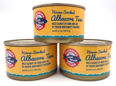 Fisherman&#39;s Kitchen Smoked Wild-Caught Albacore Tuna, 6 Ounce Can (3 Pack)