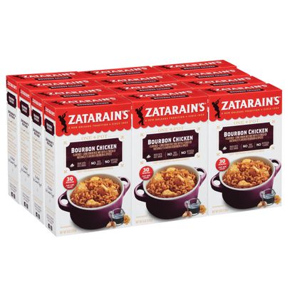 Zatarain&#39;s Bourbon Chicken Rice, 8 oz (Pack of 12)