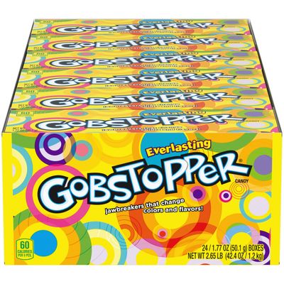 Wonka Everlasting Gobstopper, Candy, Jawbreaker Candy, 5 oz (12 ct)