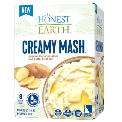 Honest Earth Creamy Mash Potatoes, 3.2 lbs (Pack of 8)