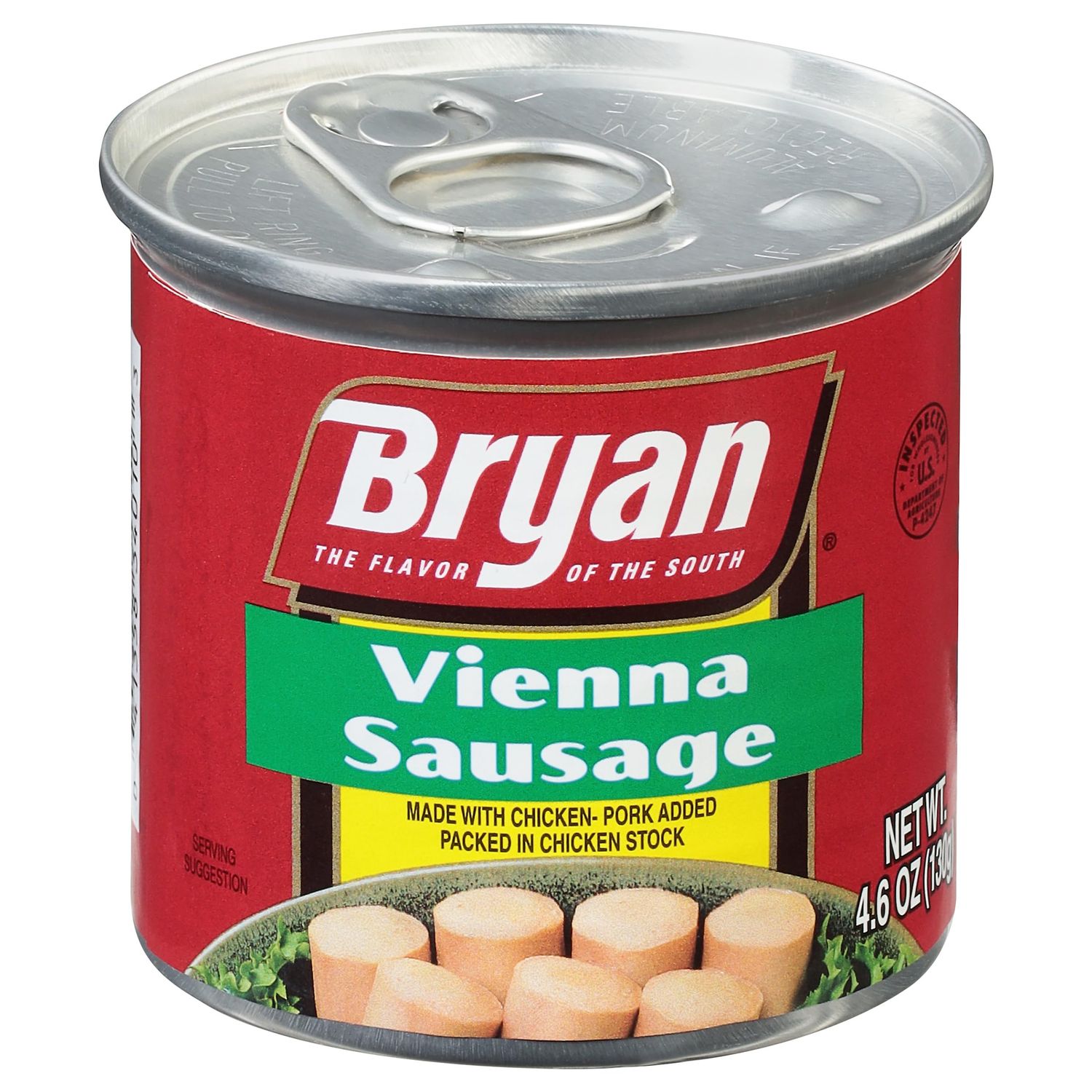 BRYAN Vienna Sausage, 4.6 Ounce Pull-Top Can (Pack of 1) | Canned Meat | Keto Food, Keto Snacks | Low Carb High Protein Snacks | Compare to Other Brands of Vienna Sausages &amp; Smoked Sausages