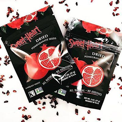 2 Oz. Sweetheart Dried Pomegranate Seeds | All Natural, No Sugar Added | 100% Fruit | Non-GMO | Vegan | No Refrigeration Needed