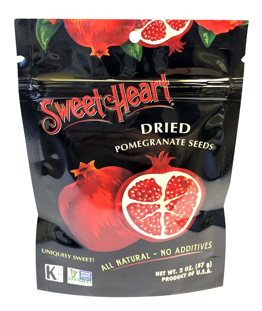 2 Oz. Sweetheart Dried Pomegranate Seeds | All Natural, No Sugar Added | 100% Fruit | Non-GMO | Vegan | No Refrigeration Needed
