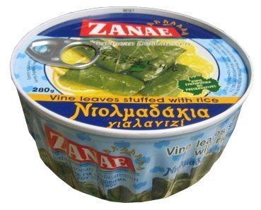 Grape Leaves stuffed with rice (zanae) 280g by parthenonfoods.com