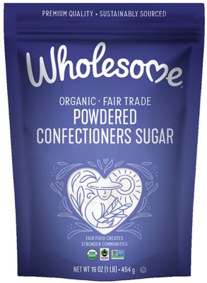 Wholesome Sweeteners Organic Powdered Sugar, 16 Ounce, 6-Pack