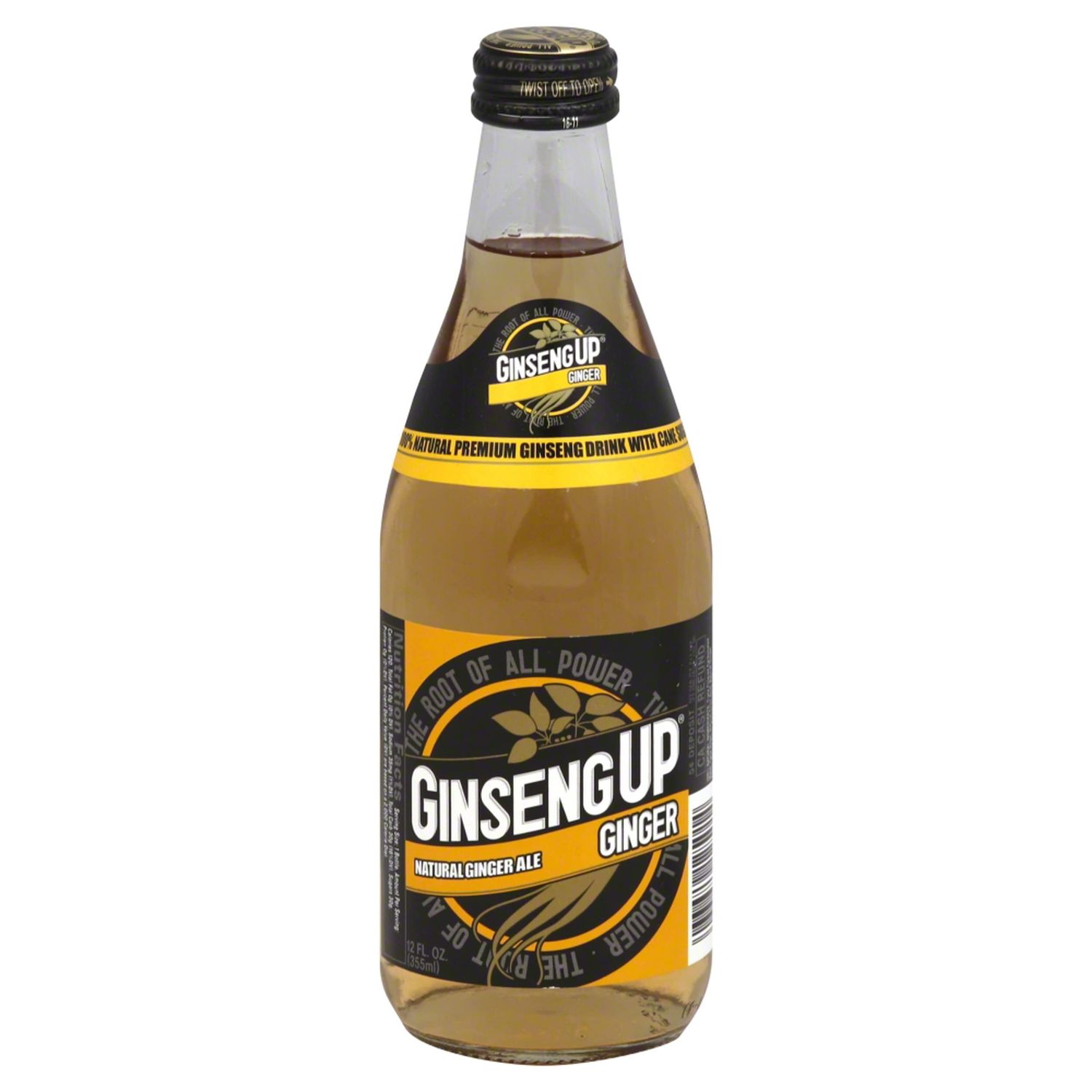 Ginseng Up Ginger Flavor Healthy Energy Drink, 12 Ounce (Pack of 1)