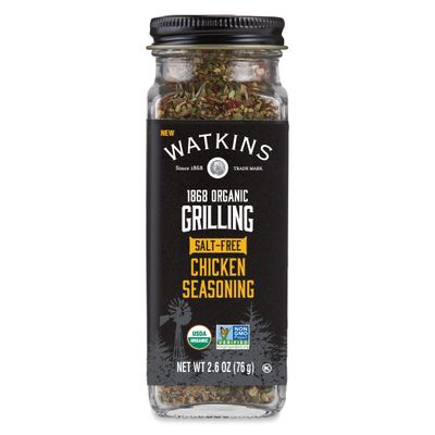 Watkins Salt-Free Organic Chicken Seasoning, 2.6 oz, 1-Pack