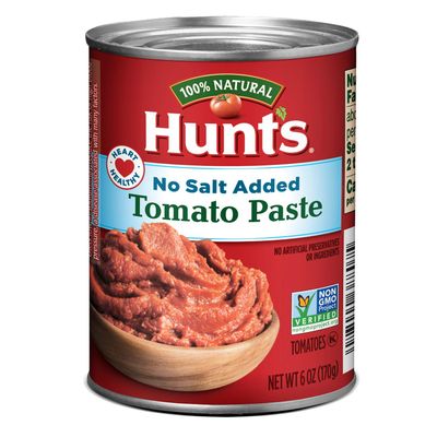 Hunt&#39;s Tomato Paste No Salt Added, Keto Friendly, 6 oz