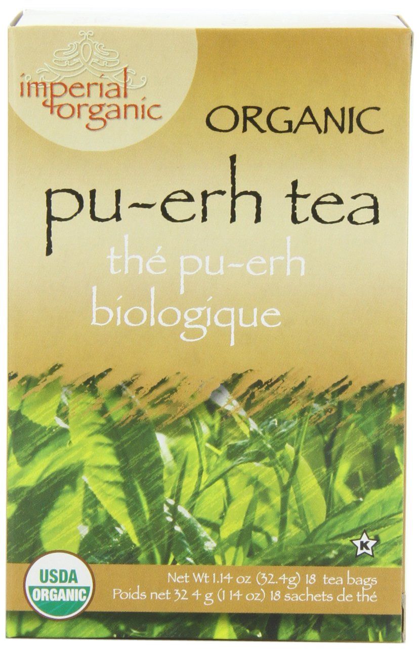 Uncle Lee&#39;s Tea Organic Pu-Erh Tea, 100% Natural Chinese Tea, Fresh &amp; Full Earthy Flavor, Enjoy as Hot Tea or Iced Tea Beverages, Coffee Alternative, 4 Pack - 18 Tea Bags per Box