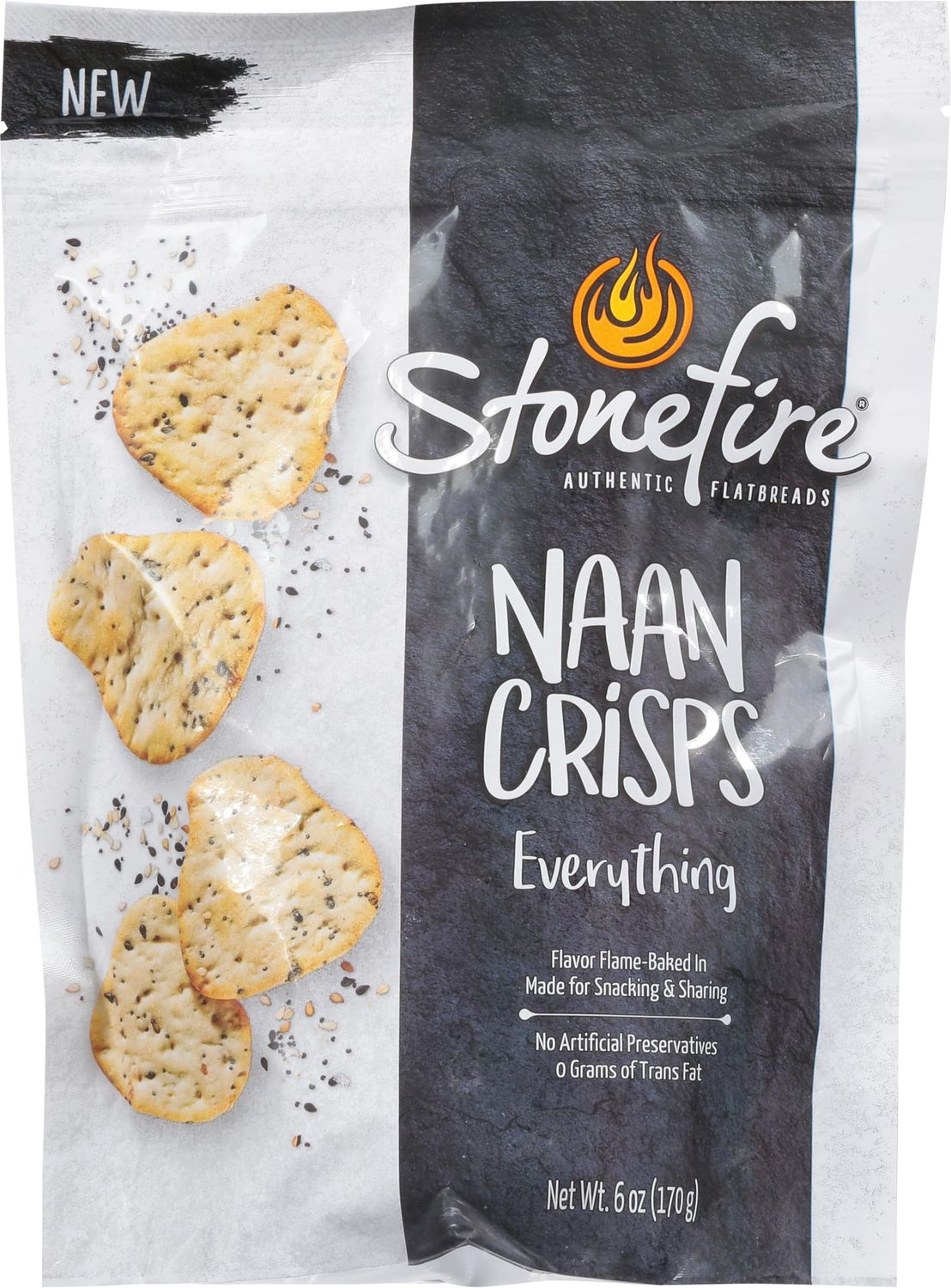Stonefire Naan Crisps Everything 6oz