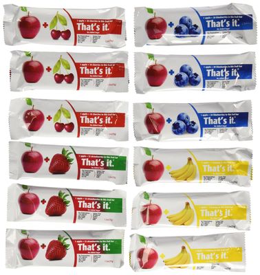 That&#39;s it Super Variety Pack of 12 (3 Apple+Cherry, 3 Apple+Strawberry, 3 Apple+Banana, 3 Apple+Blueberry)