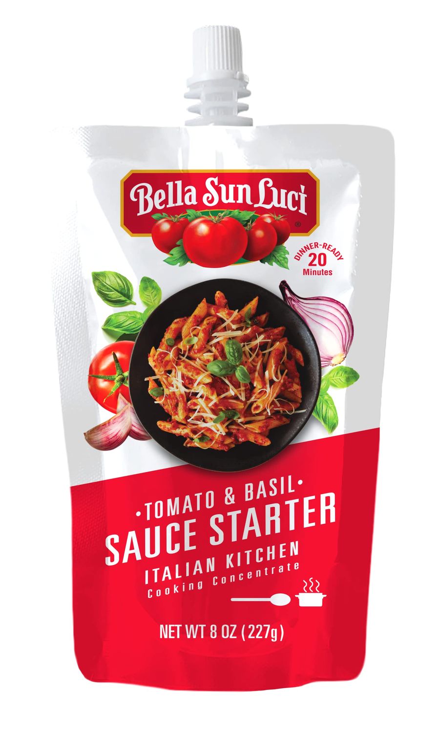 Bella Sun Luci Italian Kitchen Tomato &amp; Basil Pasta Sauce Starter