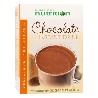 Nutmeg State Nutrition Healthywise - High Protein Instant Drink Mix, 15g Protein, Low Calorie, Low Carb, Low Fat, Gluten Free, Aspartame Free, KETO Diet Friendly, 7 Count Box (Chocolate)