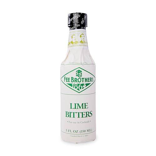 Fee Brothers Lime Cocktail Bitters - Aromatic Cocktail Mixer &amp; Concentrated Flavoring, Gluten Free, Vegan-Friendly, 5 fl oz
